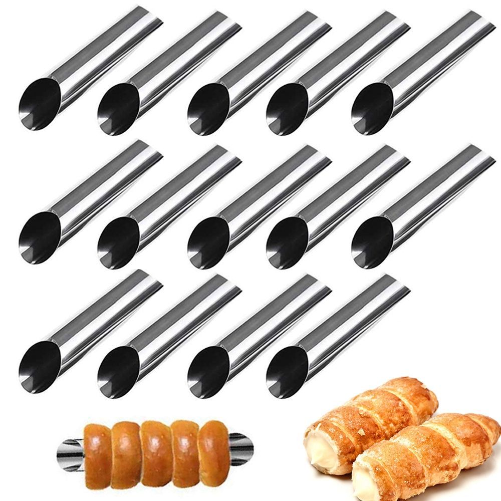metal 6 pcs/set danish cannoli - Danish Pancake Pan recension och pris