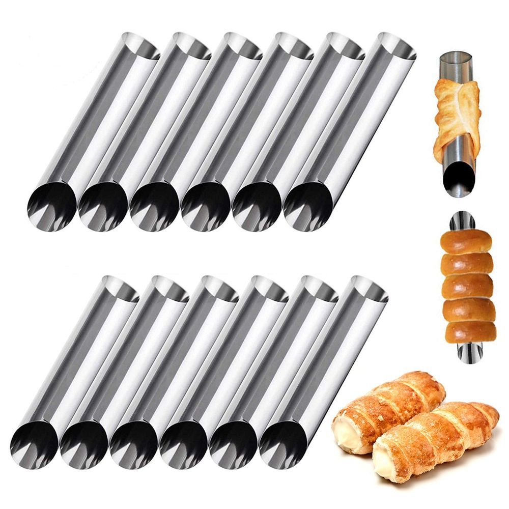 metal 6 pcs/set danish cannoli - Danish Pancake Pan recension och pris