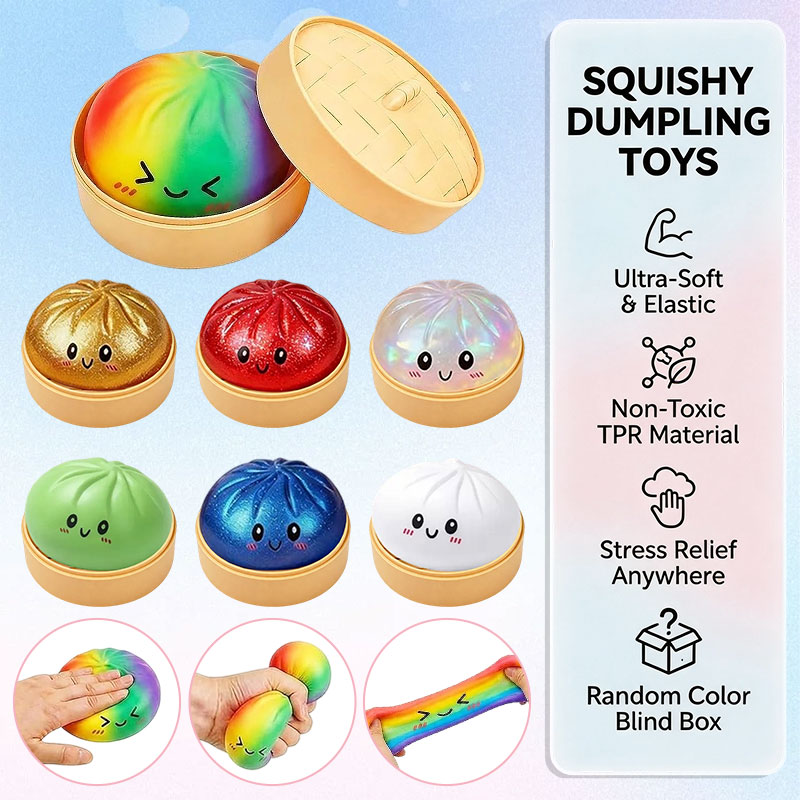 Glitter Bao Bun Squeeze Toy Ka - Bao Steamer Bamboo recension och pris