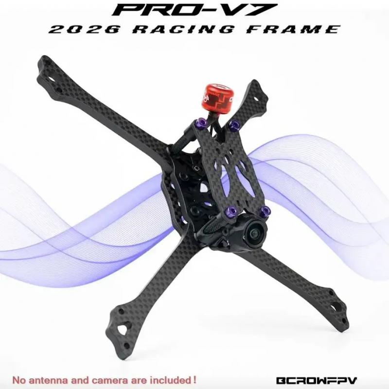 BCROWFPV PRO-V7 5-inch racing  - Crepe Pan Carbon recension och pris
