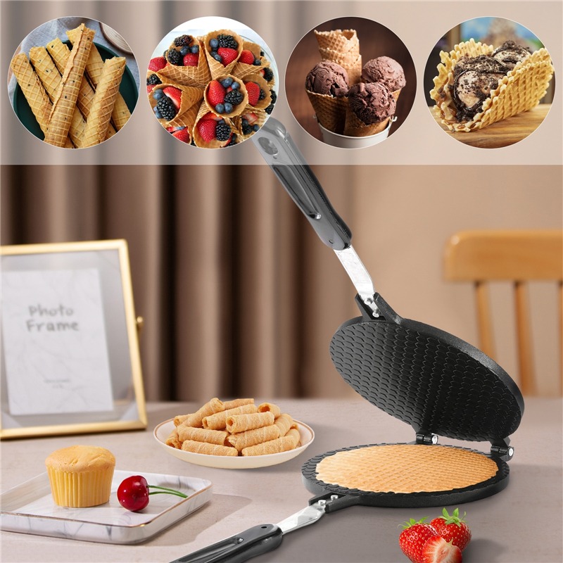 22cm Non-Stick Egg Roll Waffle - Egg Waffle Pan recension och pris