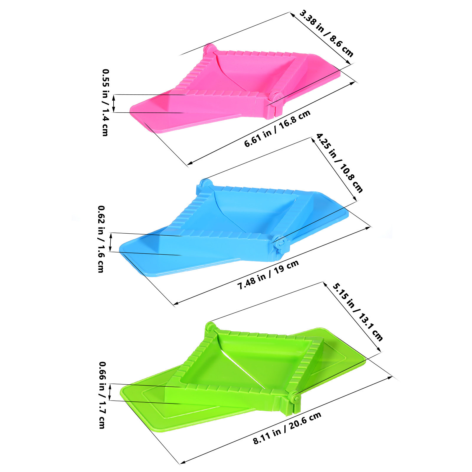 3Pcs Dumpling Mold Set Plastic - Dumpling Press Set recension och pris